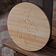 Поднос с интарсией "Коты инь-янь". Тарелки. CNC-Wood. Ярмарка Мастеров.  Фото №6