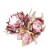 Украшения handmade. Livemaster - original item Your bouquet is a brooch with handmade flowers made of fabric. Handmade.