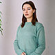 Sweater womens mint luster. Sweaters. Yuliya knitting. Online shopping on My Livemaster.  Фото №2