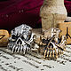 Ring skull dragon. A man's skull ring. bronze silver, Rings, Moscow,  Фото №1