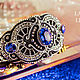 Order Bracelet Art Deco. blue. Bead embroidery. Beaded bracelet. LADY-LIZA jewelry shop. Livemaster. . Bead bracelet Фото №3