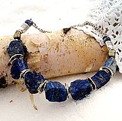 Украшения handmade. Livemaster - original item Sari-sang lapis lazuli choker necklace. Handmade.