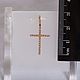 Elegant female cross made of gold with natural diamonds. Cross. jewelry-market. My Livemaster. Фото №4
