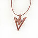 Pendant - Amulet made of wood 'Arrowhead'. Pendant. OakForest Wooden Jewelry. Online shopping on My Livemaster.  Фото №2