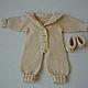 Hand-knitted romper for girls. Overall for children. 4 children-baby. Online shopping on My Livemaster.  Фото №2