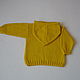 Bright yellow hoodie with a cat. Sweaters and jumpers. 4 children-baby. My Livemaster. Фото №5
