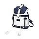  Women's Leather Backpack Blue White Cheryl Mod. R13m-161-4. Backpacks. Natalia Kalinovskaya. Online shopping on My Livemaster.  Фото №2