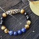 Order Men's bracelet, personal talisman with antique ji, silver. Jewerly for Happiness. Livemaster. . Bead bracelet Фото №3