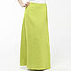 A-line linen skirt made of 100% linen