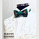 Заказать Новогодняя бабочка-галстук. Зеленая. ASCOT Accessories. Ярмарка Мастеров. . Бабочки Фото №3