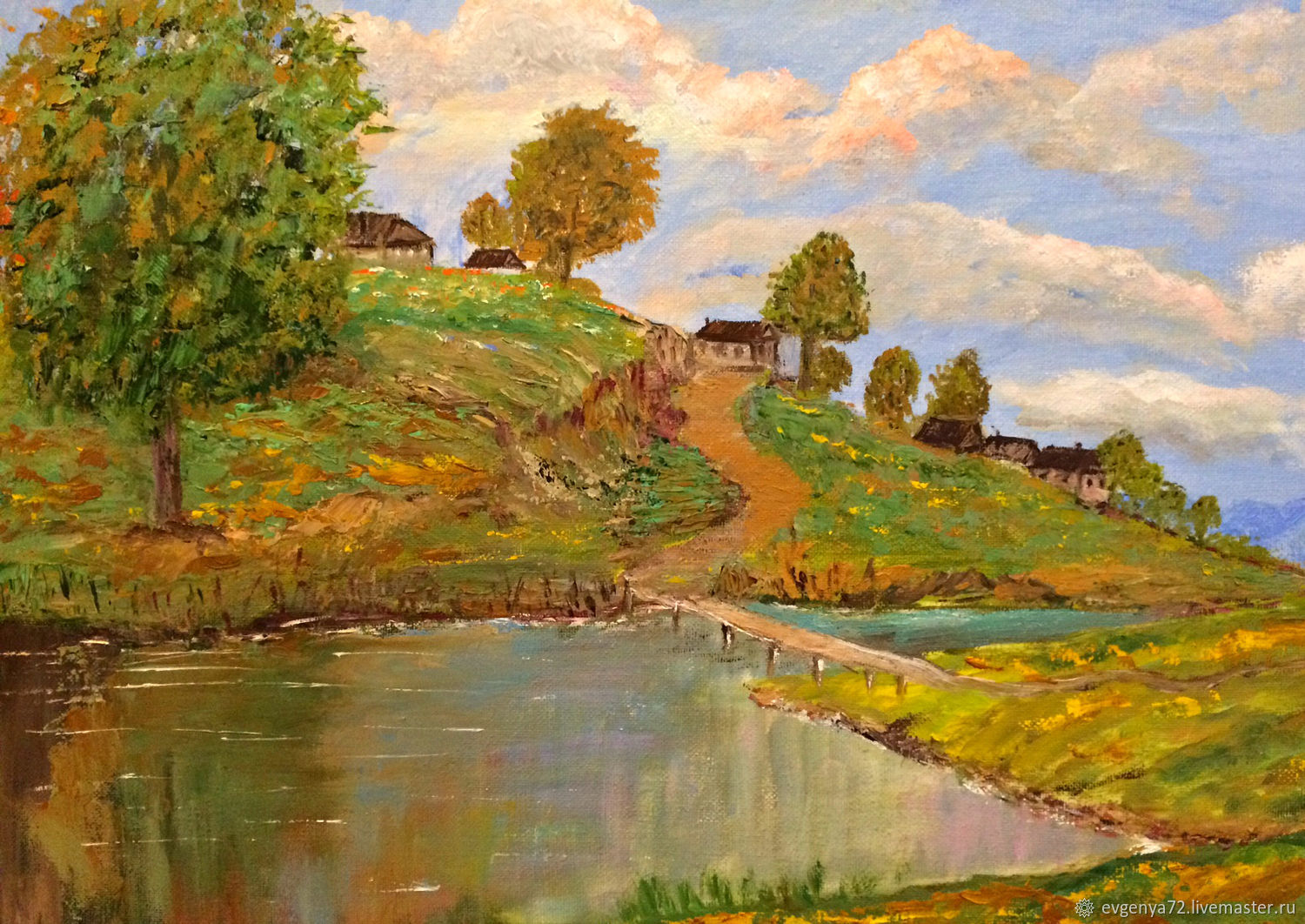 Деревенька моя – заказать на Ярмарке Мастеров – EYWSBRU | Картины, Сочи