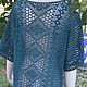 Order Knitted dress 'Needles'. Handmade dress. dark green. DominikaSamara. Livemaster. . Dresses Фото №3