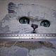 Картина "Кошка", вышитая крестиком. Картины. Елена (cat-fold). Интернет-магазин Ярмарка Мастеров.  Фото №2