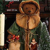 Куклы и игрушки handmade. Livemaster - original item Pattern of Santa Claus Bear in clothes. Handmade.