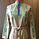 dresses: Women's embroidered dress 'Cornflowers' ZHR3-197, Dresses, Temryuk,  Фото №1