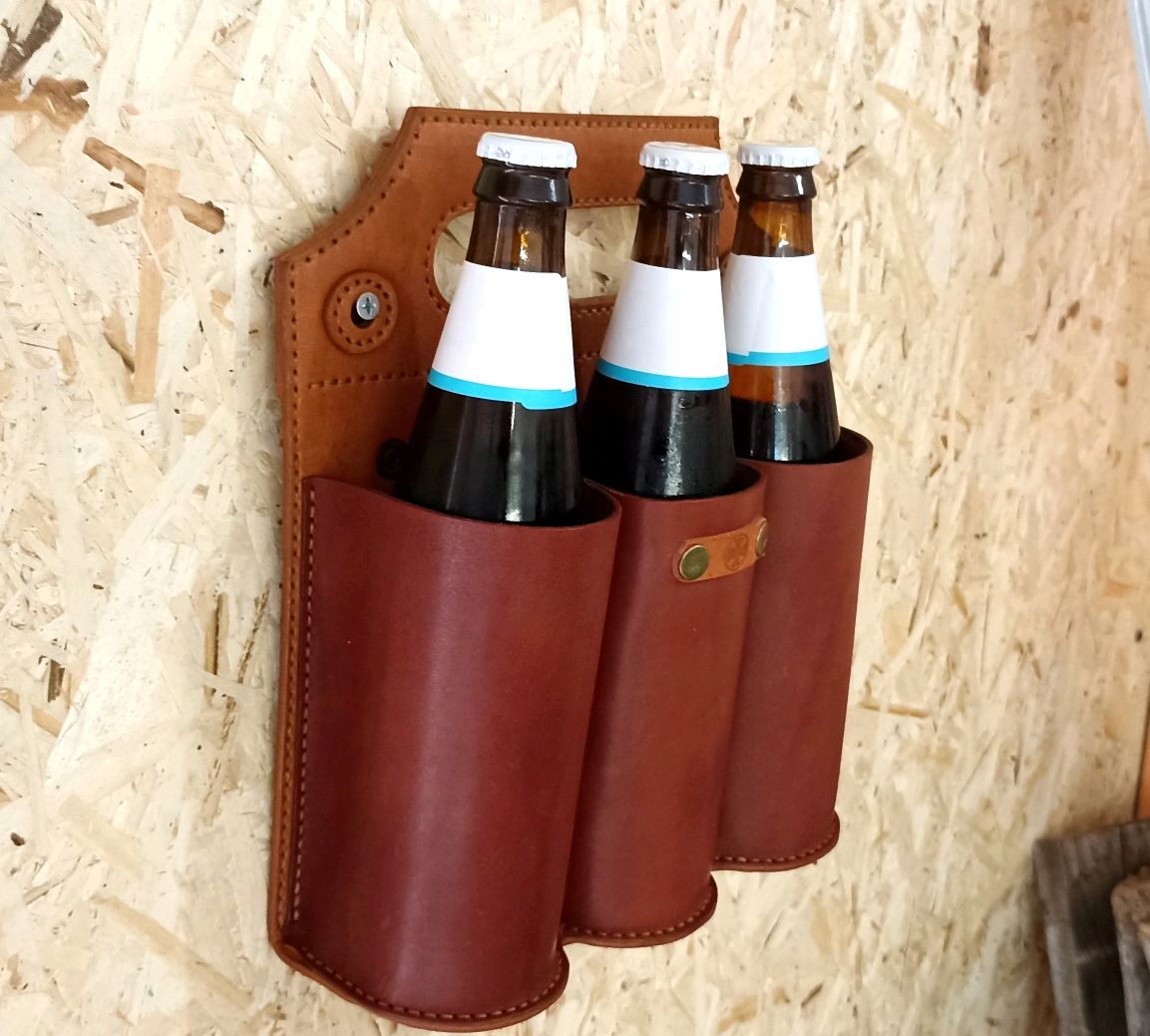 Кожаная переноска для 6 бутылок в интернет-магазине Ярмарка Мастеров по ...