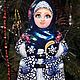  Девочка с бубликом. Елочные игрушки. Высокая мода в мире керамики (zora-style). Интернет-магазин Ярмарка Мастеров.  Фото №2