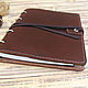 Leather name notebook on A4 rings, Notebooks, Moscow,  Фото №1