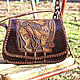 Women's handbag brown 'Celtic Grifoni', Classic Bag, Krasnodar,  Фото №1