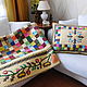 blanket. Set of bedspread pillow ' House in the garden'. Bedspreads. elena-kornienko. My Livemaster. Фото №5