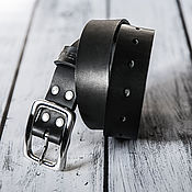 Аксессуары handmade. Livemaster - original item Handmade leather belt with cast stainless steel buckle. Handmade.