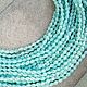 Заказать Стеклянные бусины форма капля,Голубые с сиянием,нить. SilverBranch_Shop. Ярмарка Мастеров. . Бусины Фото №3