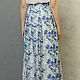 Order The floor-length skirt summer made of linen, cotton and viscose with pleats. Voielle. Livemaster. . Skirts Фото №3