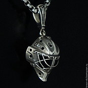 Украшения handmade. Livemaster - original item Goalie Mask pendant. Handmade.