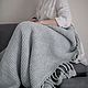 Плед вязаный 130×170 см. Пледы. Woolmood-store. Ярмарка Мастеров.  Фото №7