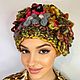 Вязаная шапка ручной работы МОРСКОЙ БЕРЕГ 2. Шапки. Анна Лесникова      Les accessoires. Интернет-магазин Ярмарка Мастеров.  Фото №2