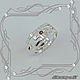 Ring 'BVLGARI' 925 silver, natural pomegranates. Rings. MaksimJewelryStudio. My Livemaster. Фото №5