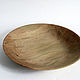 Тарелка из древесины платана. Тарелка деревянная. Тарелки. Wood Texture. Интернет-магазин Ярмарка Мастеров.  Фото №2
