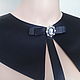 Collar with a Bow-Brooch / black, Collars, Moscow,  Фото №1