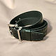 Order Belt with stainless steel buckle. roman-bushuev (bags-bush). Livemaster. . Straps Фото №3