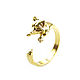 Кольцо енот, кольцо в виде енота, кольцо енотик золотое. Кольца. Irina Moro (Ирина Моро украшения). Ярмарка Мастеров.  Фото №5