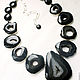 Necklace Classic geodes of AGATE, onyx beads. Necklace. Dorida's Gems (Dorida-s-gems). My Livemaster. Фото №5