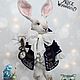 White rabbit of Alice in Wonderland Bunny Teddy fur toy, Teddy Toys, Nizhny Novgorod,  Фото №1