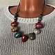  bright Decoration on the neck, necklace of ceramic beads, Necklace, Voronezh,  Фото №1