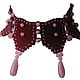 Necklace of beads "Bordeaux and pink". Necklace. Elena Karaseva. Bisernyj eksklyuziv. Ярмарка Мастеров.  Фото №4