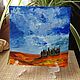 Oil painting Tuscany! oil, 15*15 cm. Pictures. Arthelenkey (earthelenkey). My Livemaster. Фото №4