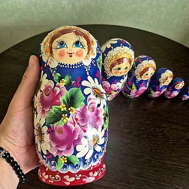 Подарки к праздникам ручной работы. Ярмарка Мастеров - ручная работа Матрешка 7 мест большая. Handmade.