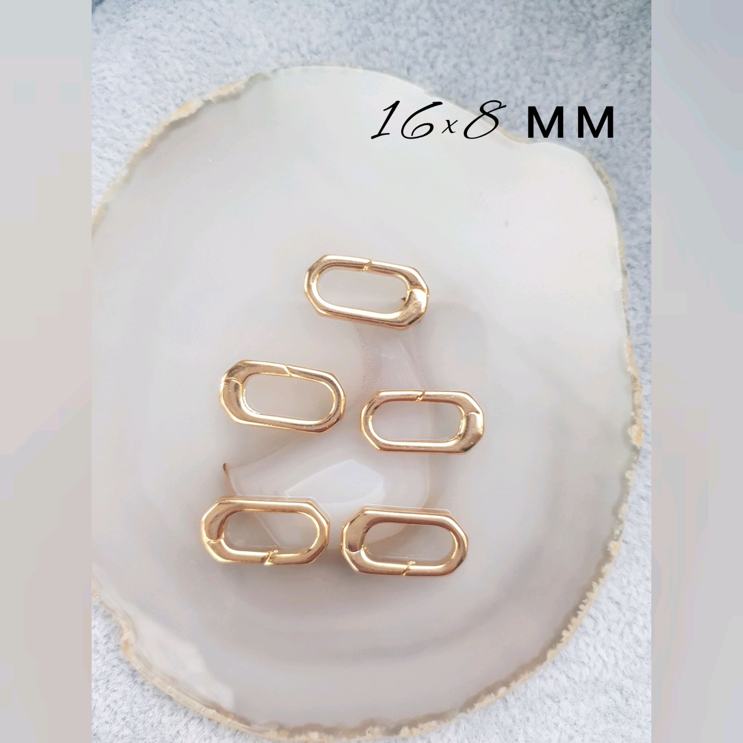 Карабин для украшений,позолота,пара купить в интернет-магазине Ярмарка ...