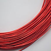 Материалы для творчества handmade. Livemaster - original item Hard wire rope color red-orange. Handmade.