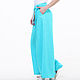 Turquoise Palazzo pants made of 100% linen. Pants. etnoart. Online shopping on My Livemaster.  Фото №2