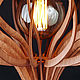 Деревянный светильник Орион махагон, люстра из дерева, подвесная лампа. Потолочные и подвесные светильники. Деревянные светильники Woodshire (woodshire). Интернет-магазин Ярмарка Мастеров.  Фото №2