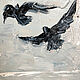 Order Sea and seagulls painting, oil painting on canvas, 20h20 cm. myfoxyart (MyFoxyArt). Livemaster. . Pictures Фото №3