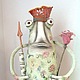 игрушка интерьерная Лягуха- Клементина. Мягкие игрушки. Нюркины игрушки Свой стиль( ОЛЬГА). Ярмарка Мастеров.  Фото №5