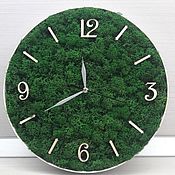 Для дома и интерьера handmade. Livemaster - original item The clock of Moss. Handmade.