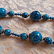 Vintage accessories: beads, TURQUOISE necklace. Vintage necklace. SIGNATYR. My Livemaster. Фото №4