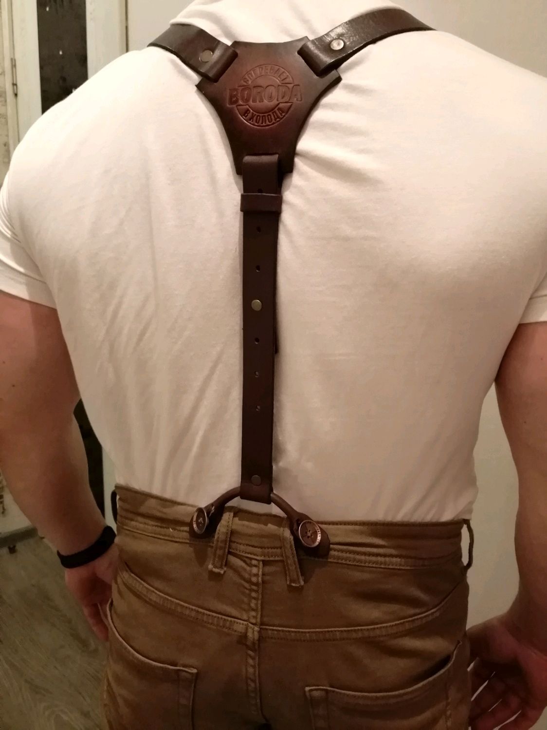 Подтяжки из кожи "OLD SCHOOL" купить в интернет-магазине Ярмарка ...